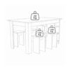 Mesa Com Nichos 4 Bancos 140 cm B21 Montana NOVAM