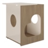 Mesa de Apoio Casinha Pet 52 cm 4574 Carvalho Off White ARLY