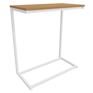 Mesa de Apoio Lateral 68 cm LI025 Canela Branco KPB Mesa de Apoio Lateral 68 cm LI025 Canela Branco KPB