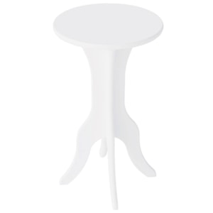 Mesa De Apoio MDF Sala De Estar 51X30 cm Branco ARLY