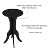 Mesa De Apoio MDF Sala De Estar 51X30 cm Preto ARLY