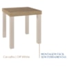 Mesa de Apoio Para Sala 45 cm 4566 Carvalho Off White ARLY