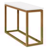 Mesa De Apoio Sala De Estar Supreme 90 cm Branco Nature Tebar