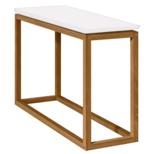 Mesa De Apoio Sala De Estar Supreme 90 cm Branco Nature Tebar