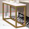 Mesa De Apoio Sala De Estar Supreme 90 cm Branco Nature Tebar