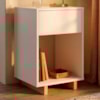 Mesa De Cabeceira 1 Gaveta 36 cm B88 Branco Montana NOVAM