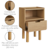 Mesa De Cabeceira 1 Gaveta 40 cm 28093 Aura Hanover Artesano