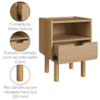 Mesa De Cabeceira 1 Gaveta 45 cm 28094 Aura Hanover Artesano