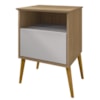 Mesa De Cabeceira 1 Gaveta 45 cm Cancun Cinamomo Off White BECHARA