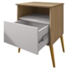 Mesa De Cabeceira 1 Gaveta 45 cm Cancun Cinamomo Off White BECHARA