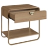 Mesa De Cabeceira 1G Organica 60 cm 28061 Hanover Dourado Artesano