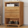 Mesa de Cabeceira 2 Gavetas 2 Nichos 45 cm Valente Plus Cedro RUDK