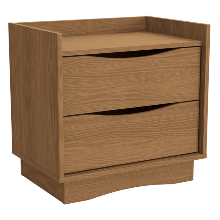 Mesa de Cabeceira 2 Gavetas 54 cm M261 Canela Kappesberg