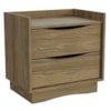 Mesa de Cabeceira 2 Gavetas 54 cm M261 Nogueira Kappesberg