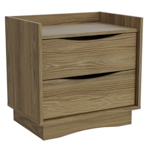 Mesa de Cabeceira 2 Gavetas 54 cm M261 Nogueira Kappesberg