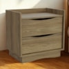 Mesa de Cabeceira 2 Gavetas 54 cm M261 Nogueira Kappesberg