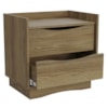 Mesa de Cabeceira 2 Gavetas 54 cm M261 Nogueira Kappesberg