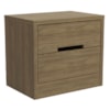 Mesa de Cabeceira 2 Gavetas 54 cm S822 Nogueira Kappesberg