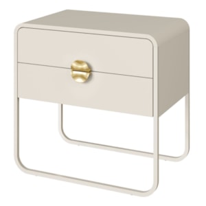 Mesa De Cabeceira 2G Organica 60 cm 28062 Off White Artesano