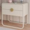 Mesa De Cabeceira 2G Organica 60 cm 28062 Off White Artesano