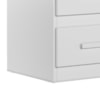 Mesa de Cabeceira Apolo 2 Gavetas 46 cm Branco Flex Moval