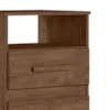 Mesa de Cabeceira Apolo 2 Gavetas 46 cm Castanho Wood Flex Moval