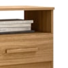 Mesa de Cabeceira Apolo 2 Gavetas 46 cm Freijo Moval