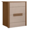 Mesa de Cabeceira Dhara 2 Gavetas 51 cm Carvalho Fendi Moval