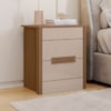 Mesa de Cabeceira Dhara 2 Gavetas 51 cm Carvalho Fendi Moval