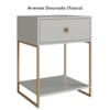 Mesa De Cabeceira Estilo Industrial 01 Gvt P1026 Arenas Dourado PP