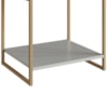 Mesa De Cabeceira Estilo Industrial 01 Gvt P1026 Arenas Dourado PP