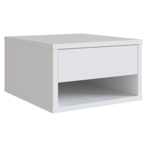 Mesa De Cabeceira Suspensa 1 Gaveta 30 cm B87 Branco NOVAM