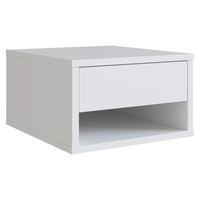 Mesa De Cabeceira Suspensa 1 Gaveta 30 cm B87 Branco NOVAM