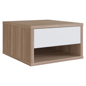 Mesa De Cabeceira Suspensa 1 Gaveta 30 cm B87 Montana Branco NOVAM