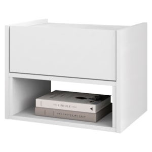 Mesa De Cabeceira Suspensa 1 Gaveta 45 cm Florença Branco DCASA