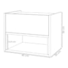 Mesa De Cabeceira Suspensa 1 Gaveta 45 cm Florença Branco DCASA