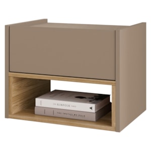 Mesa De Cabeceira Suspensa 1 Gaveta 45 cm Florença Fendi Hannover DCASA