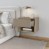 Mesa De Cabeceira Suspensa 1 Gaveta 45 cm Florença Fendi Hannover DCASA