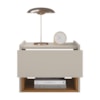 Mesa De Cabeceira Suspensa 1 Gaveta 45 cm Florença Off White Cedro DCASA
