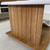 Mesa De Centro 100X50 cm Com Rodizios Cinamomo Off White ARLY