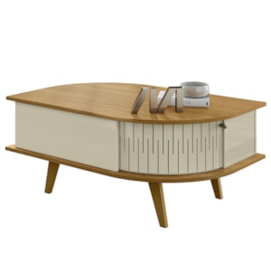 Mesa De Centro 2 Portas 90 cm Indianapolis Cumaru Opala MADETEC Mesa De Centro 2 Portas 90 cm Indianapolis Cumaru Opala MADETEC