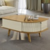 Mesa De Centro 2 Portas 90 cm Indianapolis Cumaru Opala MADETEC