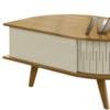 Mesa De Centro 2 Portas 90 cm Indianapolis Cumaru Opala MADETEC