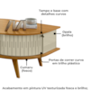 Mesa De Centro 2 Portas 90 cm Indianapolis Cumaru Opala MADETEC