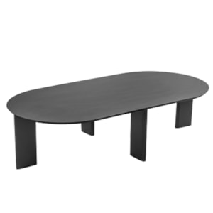 Mesa de Centro Chanfrada Pe Madeira Nero Preto 28017 Artesano