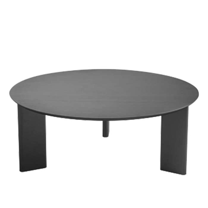 Mesa de Centro Chanfrada Pe Madeira Nero Preto 28018 Artesano