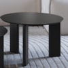 Mesa de Centro Chanfrada Pe Madeira Nero Preto 28019 Artesano