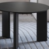 Mesa de Centro Chanfrada Pe Madeira Nero Preto 28019 Artesano