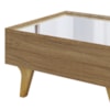 Mesa De Centro Com Espelho 1 Gaveta Sena 90 cm Naturalle BECHARA
