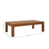 Mesa de Centro Madeira Macica Taeda 120 cm 1550N Rustico Escuro Festra